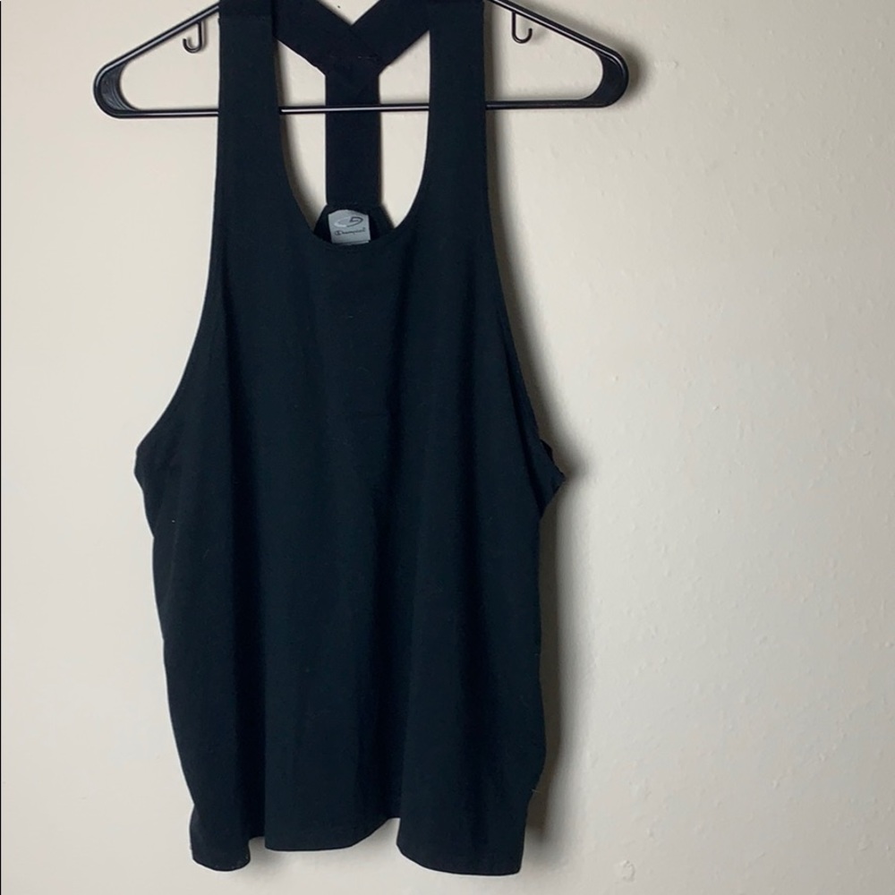 Black champion work out tank top